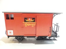 LGB G ged. Güterwagen Feuerwehr Express / Deutsches Rotes Kreuz ohne OVP LGB121