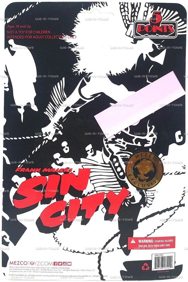 Figura 5 Puntos Frank Miller's Sin City Hard Goodbye Nancy 2022 Mezco Toyz 18102 Foto 4 de 4