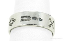Vintage Wheeler Manufacturing Co Southwestern Sterling Silver Ring Size 7