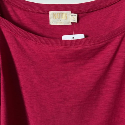 NEW Nation LTD Evereve Hilary Romance Tee in Heartbreaker Pink Size Large - Picture 3 of 7