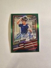 2026 Panini Stars & Stripes Nolan Traeger Auto RC USA Autograph Green Prizm