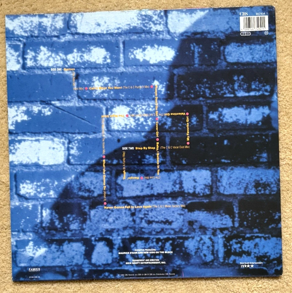 NEW KIDS ON THE BLOCK - No More Games: Remix Album (1991) Vinyl LP Record. NKOTB - Image 2 of 4