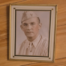WWII Original Photo. Man Was In US Naval Training Center On 11/13/45