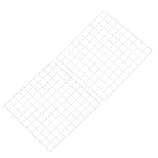 20"x20" Wire Grid Panel 2 Pcs Wall Grid Decorative Board Photo Display White
