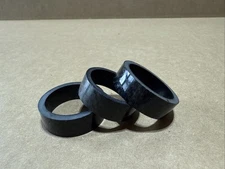 Set of 3 Three Carbon Fiber One Inch 1" x 30mm Headset Spacers ybc55
