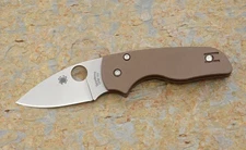 SPYDERCO LIL' NATIVE SPRINT RUN FOLDING KNIFE BROWN G10 CPM-15V TOOL STEEL
