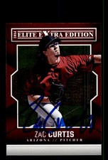Signed Baseball Card Auto Zac Curtis 2014 Panini Elite #79 Arizona Diamondbacks
