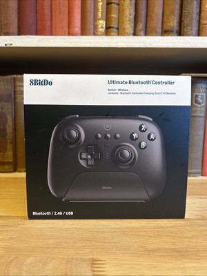 8BitDo 80NA Ultimate Bluetooth Controller Black Charging Dock NIB
