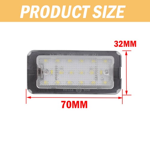 2pz Luce targa led per Fiat 500 500C 2009 2010 2011 2012 2013 14-2015 - Foto 5 di 11