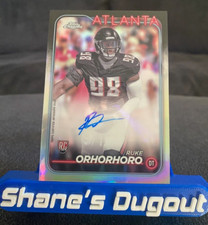2024 Topps Football RC Ruke Orhorhoro #RA-RDR AUTO VARIATION - Atlanta Falcons