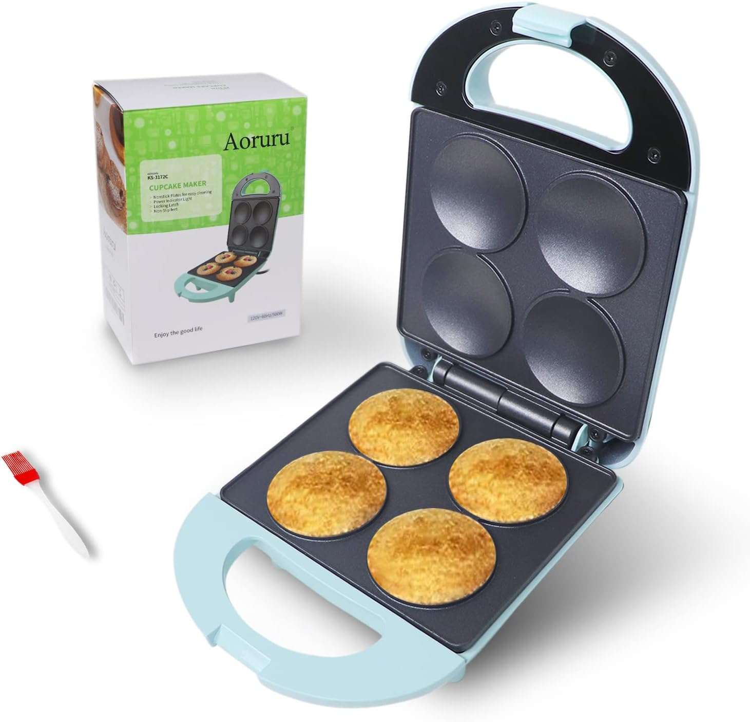 Mini Cupcake Maker for 4 Delicious Homemade Treats-image
