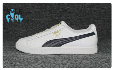 Puma  Clyde Core L Foil Lace Up Mens Sneakers Shoes Casual - White 364669-02