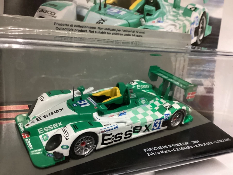 IXO PORSCHE RS SPIDER EVO 2009;, 24h LE Mans  die-cast 1/43, Nuova in teca - Immagine 4 di 4