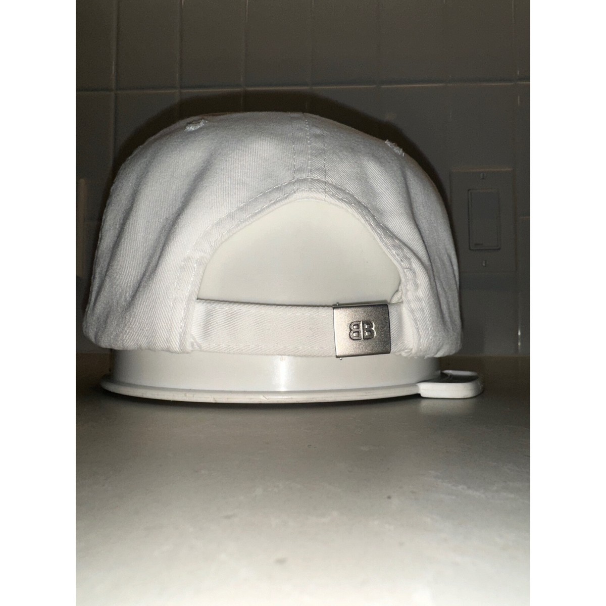 BALENCIAGA PARIS キャップ 白 Balenciaga Paris Logo Hat Baseball Cap White Cotton