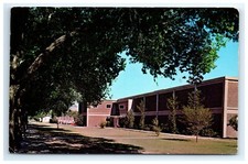 Postcard Eastern New Mexico University Library Building Portales Posted 1964