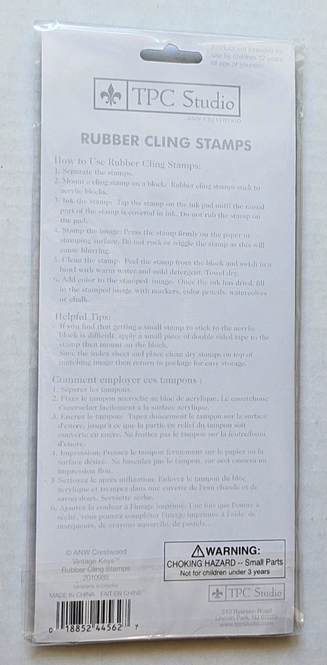 TPC Studio LLAVES DE COLECCIÓN Medallón Corazón Sentimientos Amor Goma Juego de Sellos Adherentes NUEVO Foto 3 de 3