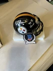Rocky Bleier “4x SB Champ” Signed Pittsburgh Steelers Speed Mini Helmet Beckett