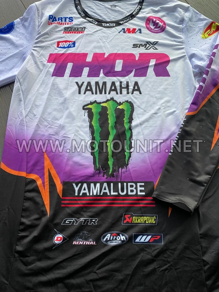 Thor Pulse Yamaha Monster Energy Gear Set 2025 Motocross Jersey Pantalones Kit Combo Foto 3 de 4