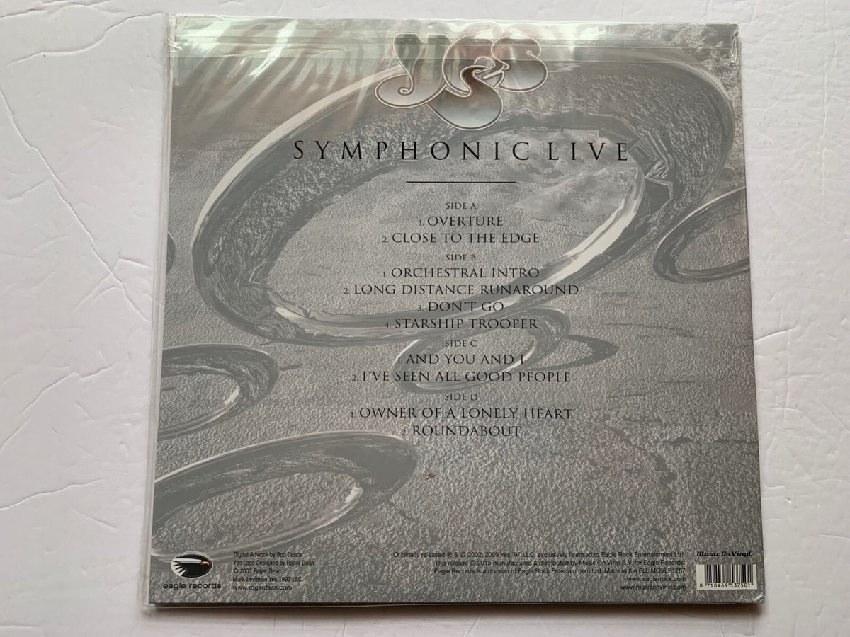 Symphonic Live by Yes (180g LTD Vinyl 2LP), Feb-2015, Music