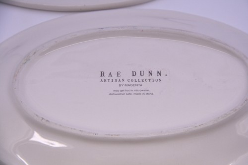 Rae Dunn Oval Dishes - Gobble Gobble, Gobble Till You Wobble-Set of 2 - Picture 9 of 9