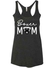Dog Mom Lover Fur Mama Boxer Cute Gift For Her Racer Tank Top