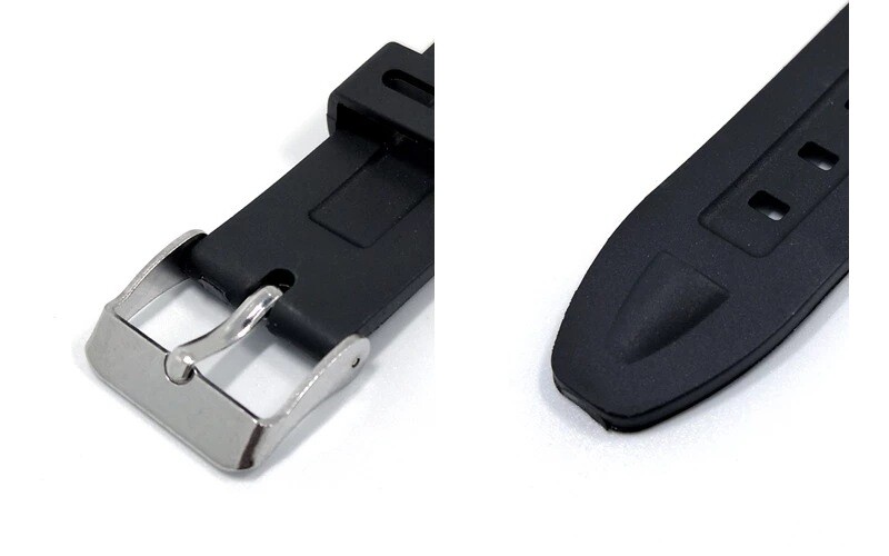 Cinturino Di Ricambio Per Orologio In Resina Nera: Compatibile Con W96, W-96H, W96H 577EA1, Flessibile E Resistente - 3