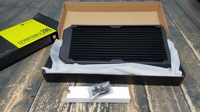 Bitspower 280mm ラジエーター ブラック Bitspower Leviathan II 280 Radiator with Single Wave Fins