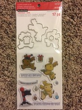 Christmas Reindeer Clear Stamp  Die Set by Recollections 564159 New