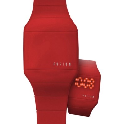 Dakota Fusion Neon Highlighter Mini Hidden LED Touch Screen Watch RED