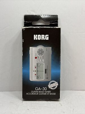 Genuine Korg (GA-30) Guitar & Bass Tuner With Manual & Box 