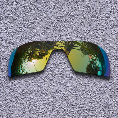 US 24K Golden Polarized Replacement Lenses For-Oakley Oil Rig Anti-Scratch