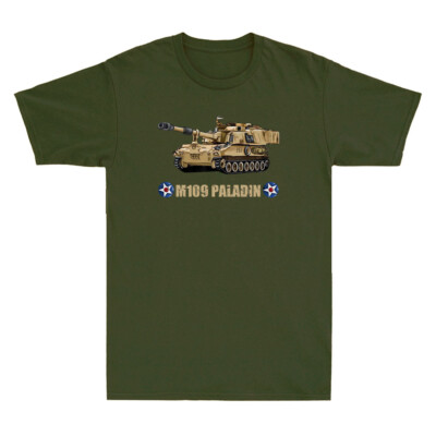 M109 Paladin American Self Propelled Artillery Tank Graphic Retro Men's T-Shirt