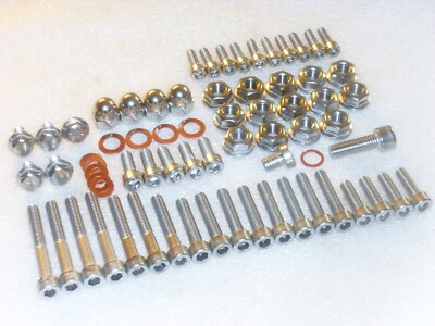Suzuki RGV250 Motorabdeckungen, Zylinder 58x Edelstahl Innensechskantschraube & Dommutter Kit 