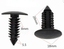 100-Pack 8mm Bumper Push Clips – Black Nylon Christmas Tree Fasteners For Auto Trim