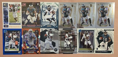 (49) Kenneth Gainwell 2021 Rookie RC LOT  Donruss Blue Prizm Red Ice Optic Selec