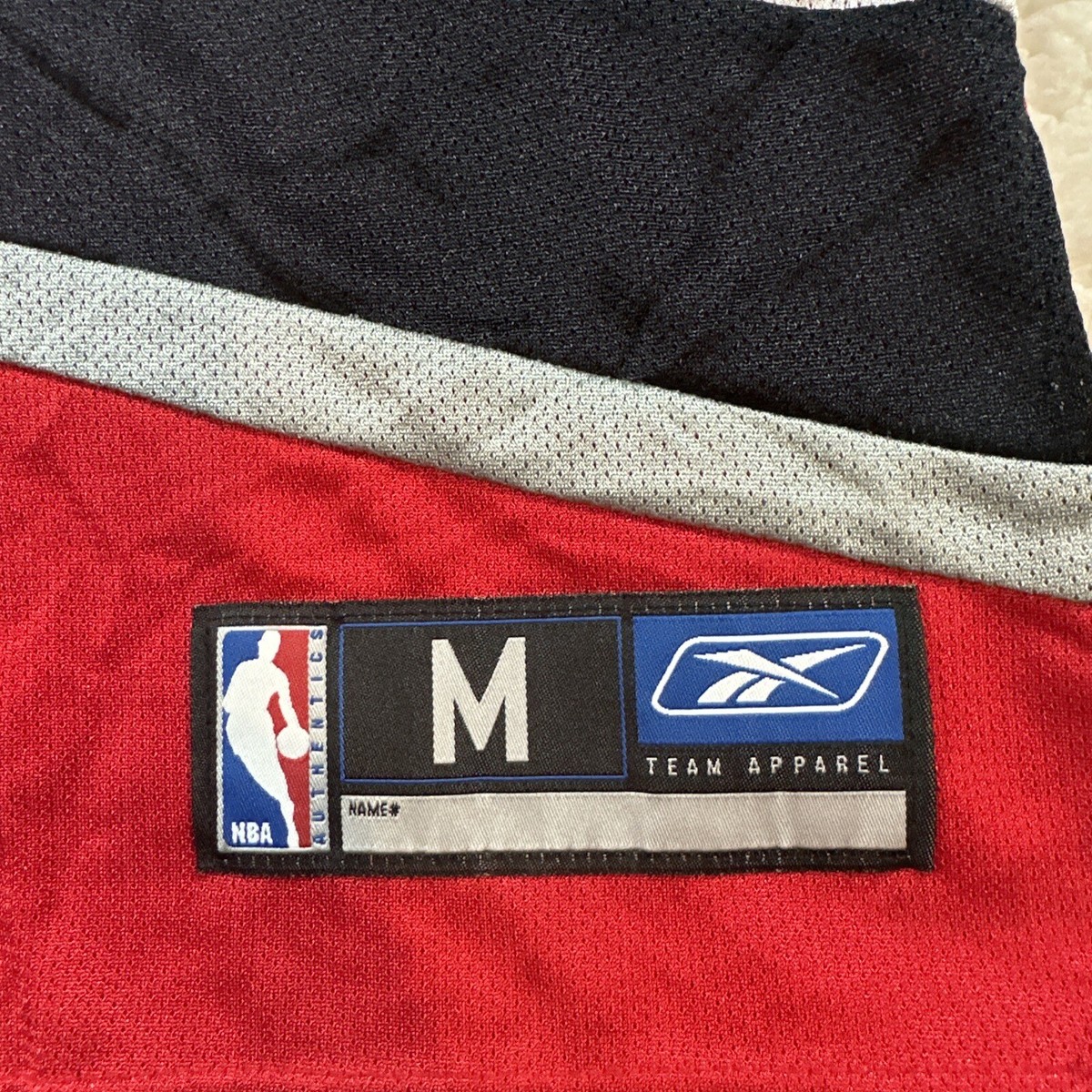 Vtg Reebok Zach Randolph Portland Trail Blazers Red