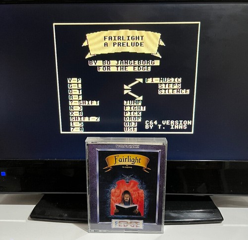Commodore 64 / 128 CBM C64 Fairlight game, works, NEW Case FREE Badge, keyring - Picture 13 of 23