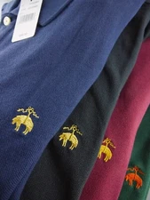 BROOKS BROTHERS LONG SLEEVE POLO SHIRT Men's  ~ ORIGINAL Fit  New $98