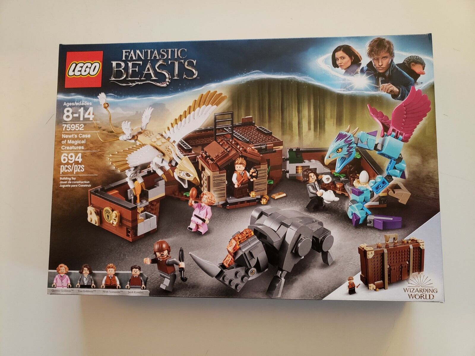 75952 Lego Fantastic Beasts Newt's Case of Magical Creatures 694 Pcs New In Box