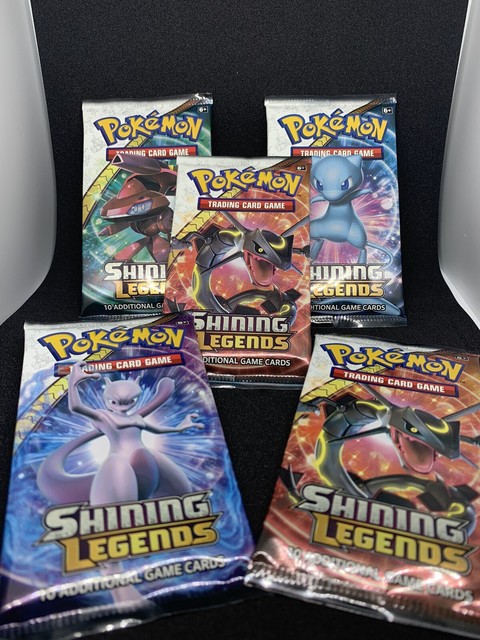 Pokemon Shining Legends Booster Pack X5 Complete Art Set 1 Pack Cards 