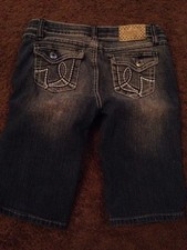 Ymi Jean Shorts Buckle Pocket Girls Size 12 Cool Pocket Design