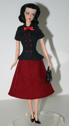 Agence Classique Poupée Vêtements Couture Motif Silkstone Barbie Poupées - Picture 3 of 8