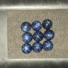 Blue Star Sapphire Diffused 8mm Round Cabochon Loose Gemstone s 