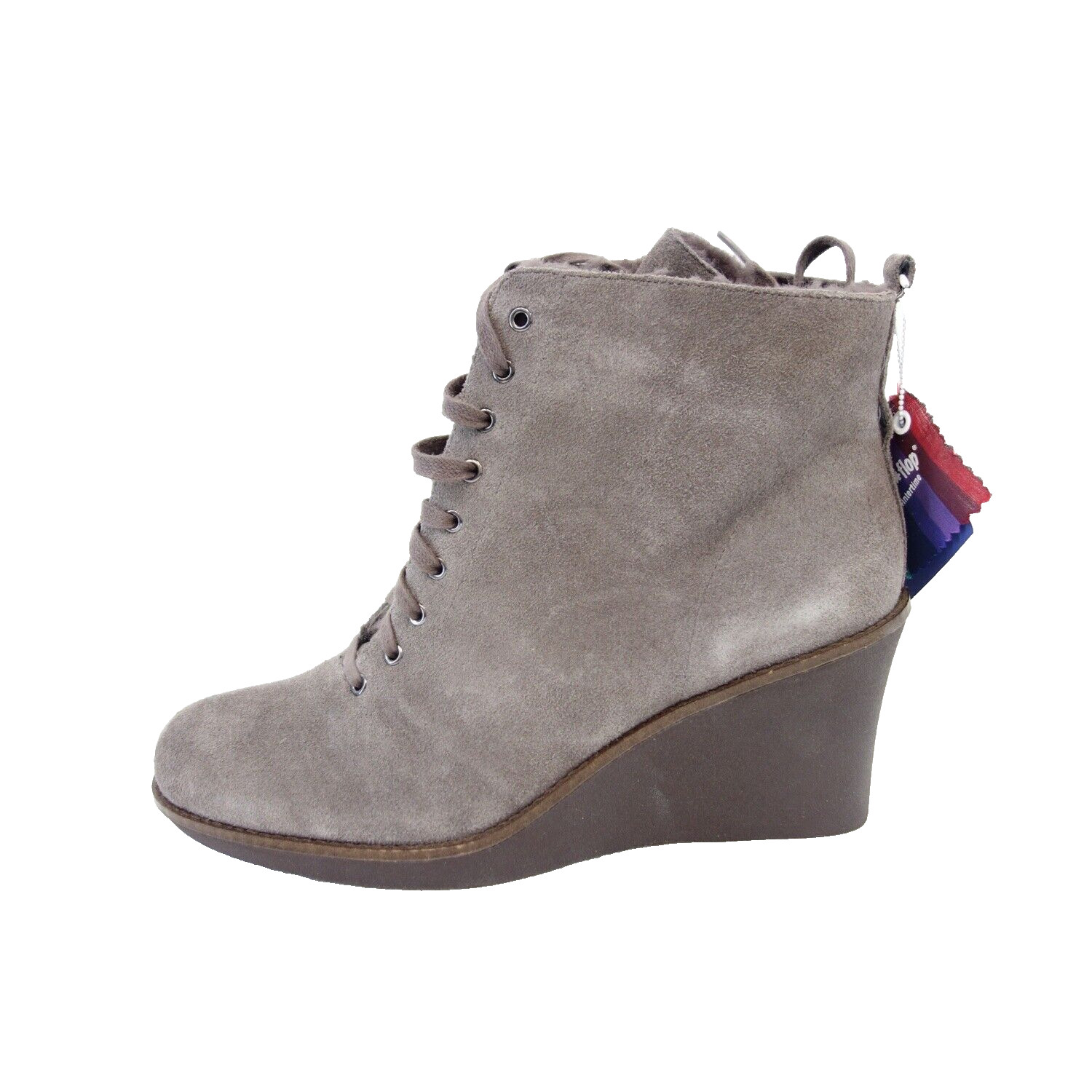 FLIP FLOP Stiefeletten Schuhe Damen Stiefel Boots Grau Wildleder Größe 41 Neu