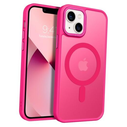 for iPhone 13 Mini Phone Case, iPhone 13 Mini Case [Compatible with HOT PINK