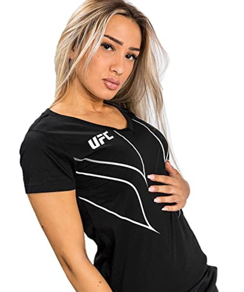 (TG. XS) Venum UFC Fight Night 2.0 Replica Maglietta da Donna T-Shirt, Nero, XS