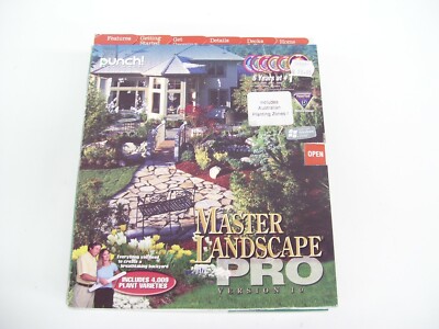LANDSCAPING DESIGN GARDEN  SOFTWARE ARCHITECT 3D PUNCH! MASTER LANDSCAPE PRO