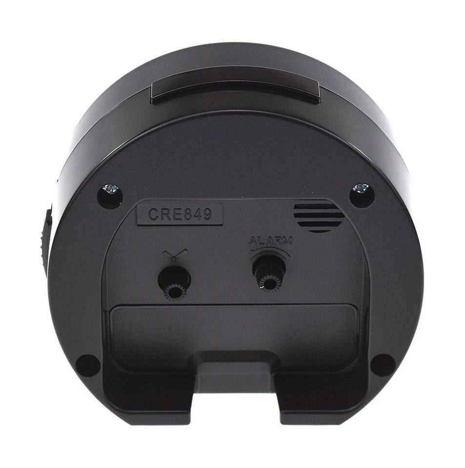 RHYTHM CRE849WR02 Luminoso Analogico Sveglia Argento Plastica - Immagine 3 di 3