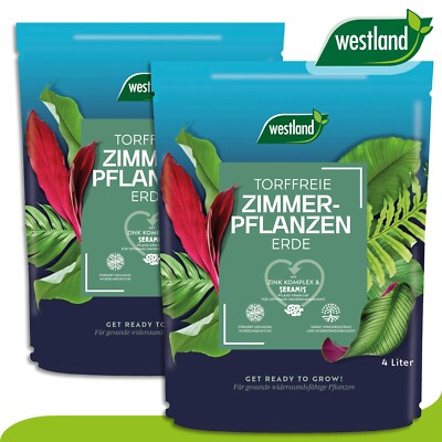 Westland 2x4 l Torffreie Zimmerpflanzen Erde Garten Blume Wachstum Seramis  | eBay.de