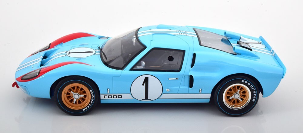 1966 FORD GT40 MK2 #1 LIGHT BLUE Ken Miles 2nd LeMans 24 1/12